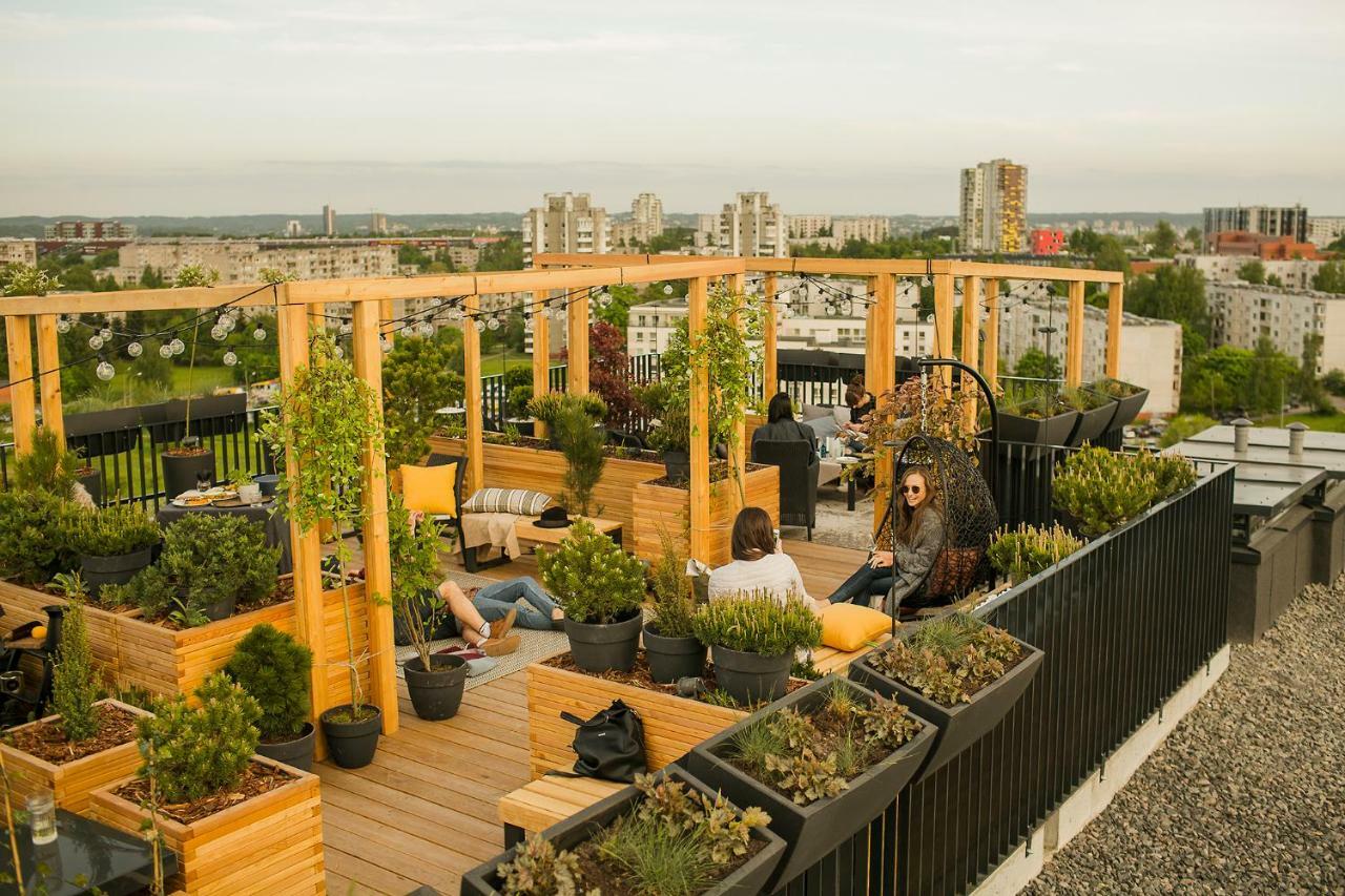 Apartments Vilnius 1 Near Center With A Roof Terrace And Parking Luaran gambar